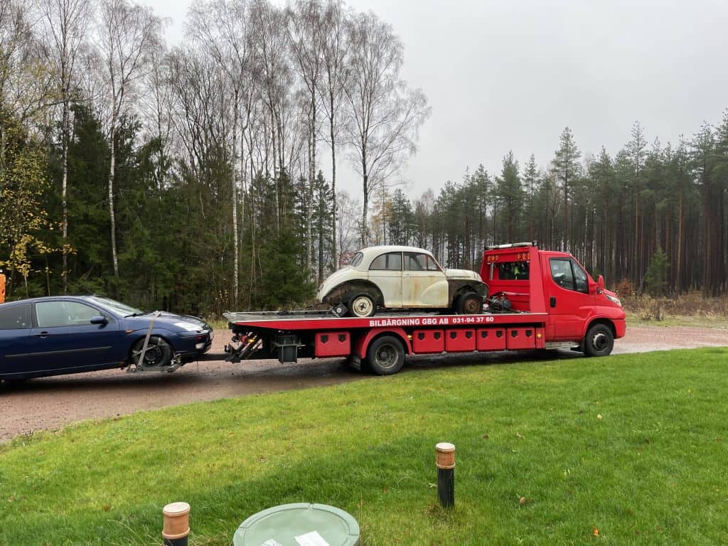Skrotbilar köpes för återvinning i Partille