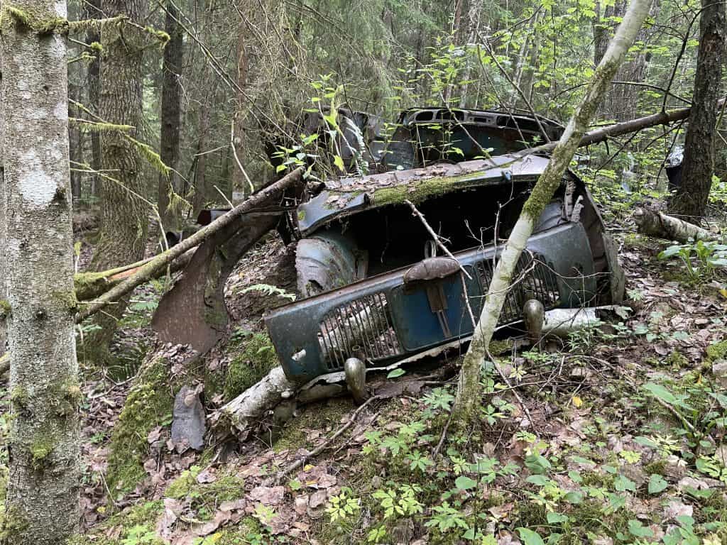 Skrotbil i Partille till fragmentering